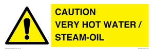 CAUTION VERY HOT WATER / STEAM-OIL